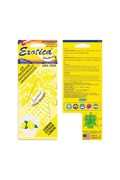 Fresheners Palm Tree Lemon Oto Asma Koku (Made In Usa)