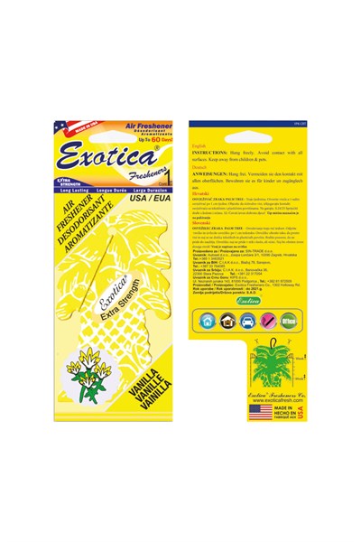 Fresheners Palm Tree Vanilla Oto Asma Koku (Made In Usa)
