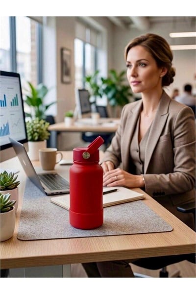 Professional Silicone Vacuum Bottle 650ML Vakumlu Matara Termos Sıcak ve Soğuk