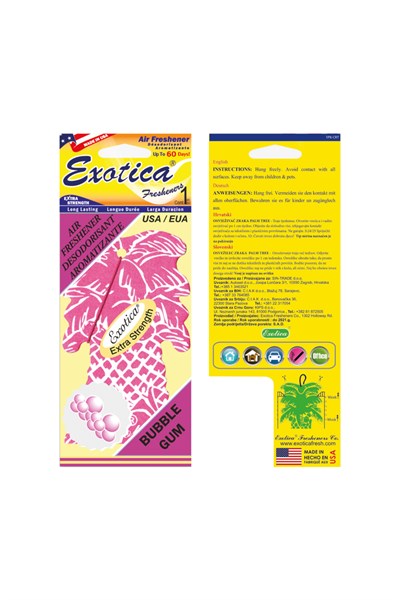 Fresheners Palm Tree Bubble Gum Oto Asma Koku (Made In Usa)