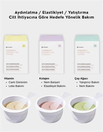 3x TeaTree Boosting Modeling Mask | Gözenek Sıkılaştırıcı Soyulabilir Toz Maske