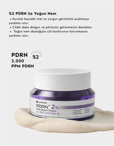 PDRN+ 2% Deep Repair Cream | %2 Somon DNA İçerikli Hücre Yenileyici Bakım Kremi | 50ml