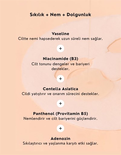 Insolution Light Vaseline Lifting Mask | Yoğun Nemlendirici ve Sıkılaştırıcı Kağıt Maske