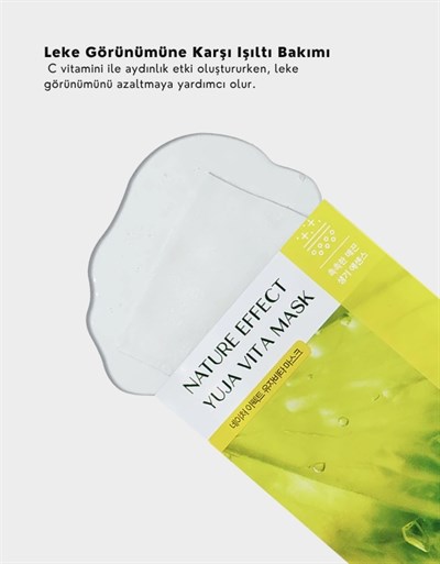 Nature Effect Yuja Vita Mask | C Vitamini İçeren Aydınlatıcı Kağıt Maske