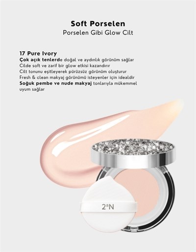 Gleaming Tension Pact | Işıltılı Fondöten | Nemlendirici & SPF Korumalı | 17 Pure Ivory