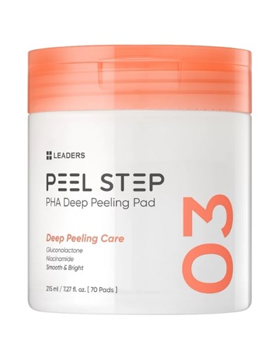 Peel Step PHA Deep Peeling Pad | Gözenek & Siyah Nokta Karşıtı Arındırıcı Tonikli Ped | 70 Adet