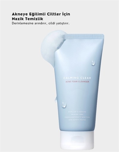 Calming Biotics Clear Acne Foam Cleanser | Akne Karşıtı Yüz Temizleme Köpüğü | 150ml	