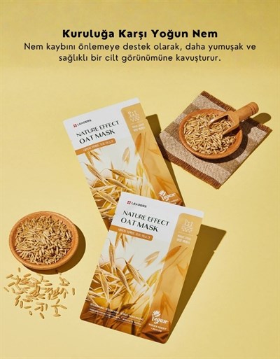 Nature Effect Oat Mask | Yulaf Özlü Yatıştırıcı Kağıt Maske