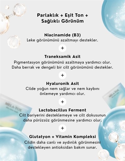 Mela-Tox Skin Clinic Mask | Leke Karşıtı Aydınlatıcı Kağıt Maske