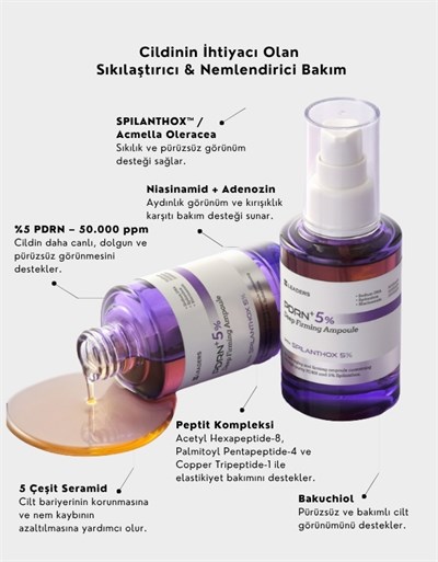 PDRN+ 5% Deep Firming Ampoule | %5 Somon DNA İçerikli Yoğun Sıkılaştırıcı Serum | 50ml