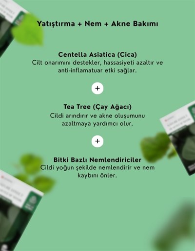 Nature Effect Heartleaf Mask | Hassas ve Akneye Yatkın Ciltler İçin Yatıştırıcı Kağıt Maske
