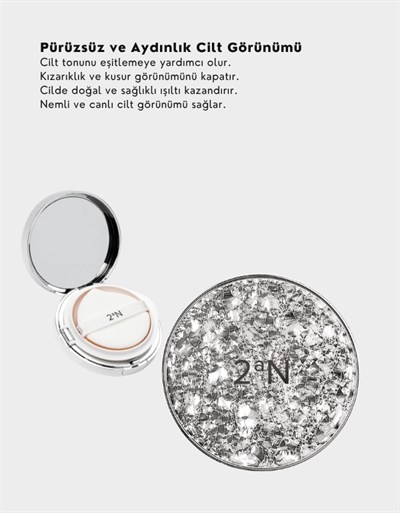 Gleaming Tension Pact | Işıltılı Fondöten | Nemlendirici & SPF Korumalı | 17 Pure Ivory