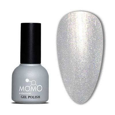 MOMO Holografik Kalıcı Oje SL01, Rakı Beyazı Altın Simli, 10 ml