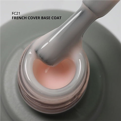 MOMO Kalıcı Oje için French Cover Rubber Base Coat FC21, Uçuk Pembe, 10 ml