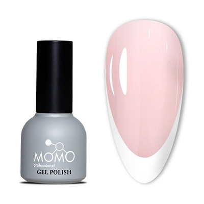 MOMO Kalıcı Oje için French Cover Rubber Base Coat FC20, Sütlü Pembe, 10 ml