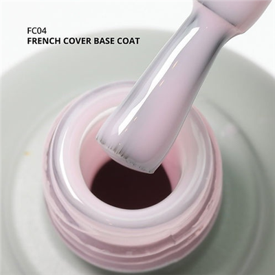 MOMO Kalıcı Oje için French Cover Rubber Base Coat FC04, Açık Lila, 10 ml