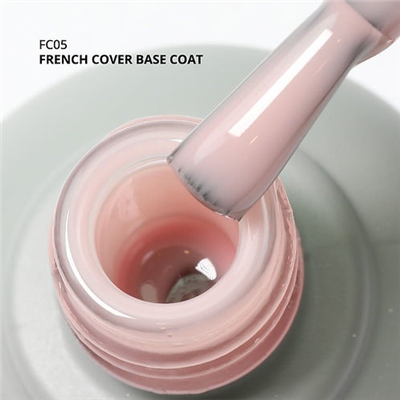 MOMO Kalıcı Oje için French Cover Rubber Base Coat FC05, Nude Pembe, 10 ml