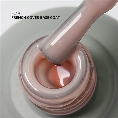 MOMO Kalıcı Oje için French Rubber Base Coat FC14, Natural Pembe, 10 ml
