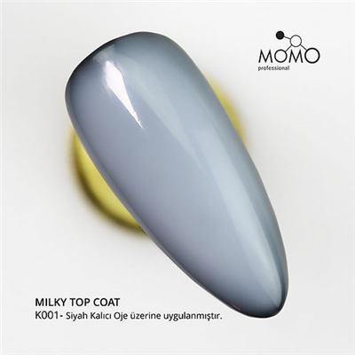 MOMO Kalıcı Oje İçin Milky Top Coat, Rakı Beyazı 10 ml