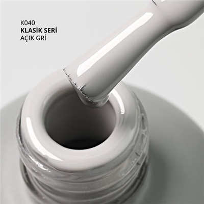 MOMO Kalıcı Oje K040, Açık Gri, 14 ml