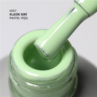 MOMO Kalıcı Oje K057, Pastel Yeşil, 14 ml