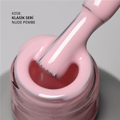 MOMO Kalıcı Oje K058, Nude Pembe, 14 ml