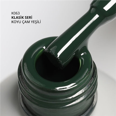MOMO Kalıcı Oje K063, Koyu Çam Yeşili, 14 ml