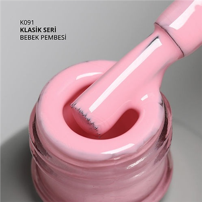 MOMO Kalıcı Oje K091, Bebek Pembesi, 14 ml