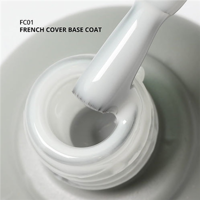 MOMO Kalıcı Oje Rubber French Base Coat FC01, Rakı Beyazı, 10 ml