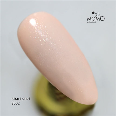 MOMO Kalıcı Oje S002, Gümüş Simli Fil Dişi, 14 ml