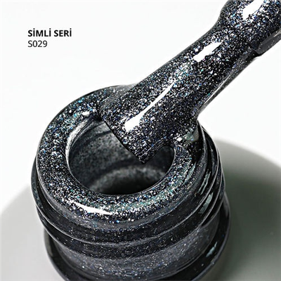 MOMO Kalıcı Oje S029, Parıltılı Küllü Gri, 14 ml