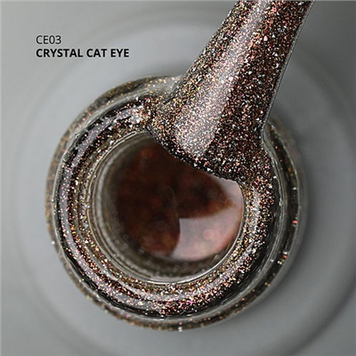 MOMO Kristal Kedi Gözü Kalıcı Oje CE03, Yarı Şeffaf, Bronz, 10 ml