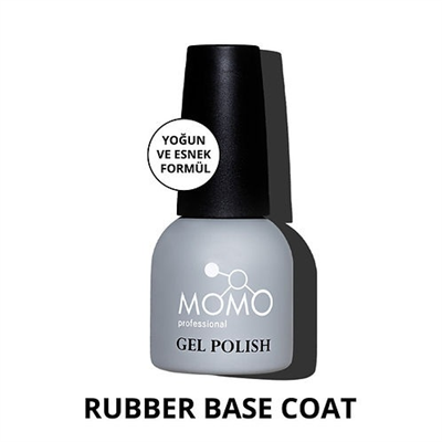MOMO Rubber Base Coat Kalıcı Oje İçin, 14 ml