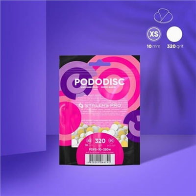 PODODISC STALEKS PRO XS Pedikür Disk İçin Yumuşak Tabanlı Yedek Beyaz Törpüler,