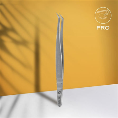 STALEKS EXPERT 40 TYPE 13 Profesyonel Kirpik Cımbızı (L Şeklinde, 40)