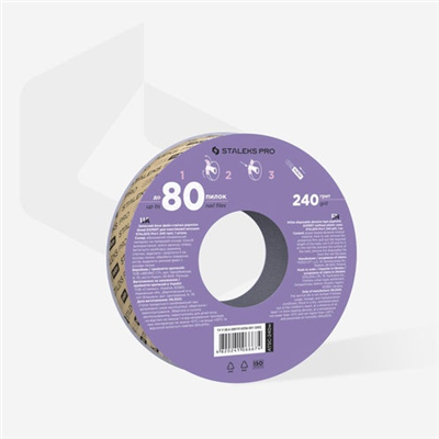 STALEKS PRO Plastik Bobin İçin EXPERT Yedek PapmAm Beyaz Bant Törpü Bloğu, 240 G