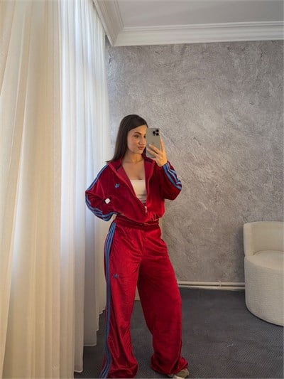 MARKA MODEL KADİFE EŞOFMAN TAKIMI - LF137