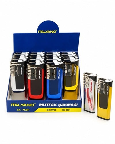 İTALYANO IZGARALI PÜRMÜZLÜ BÜYÜK ÇAKMAK KA-750P PK*20