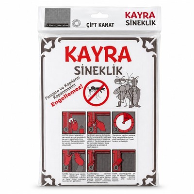 KAYRA TÜL SİNEKLİK PENCERE SİNEKLİĞİ ÇİFT KANATLI 100*150