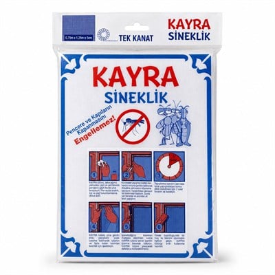 KAYRA TÜL SİNEKLİK PENCERE SİNEKLİĞİ TEK KANAT 75*125CM