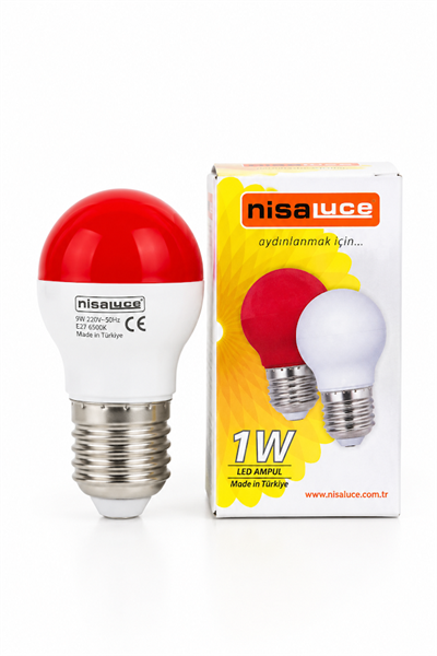 NİSALUCE GECE LMABASI AMPÜLÜ 1W PK*10