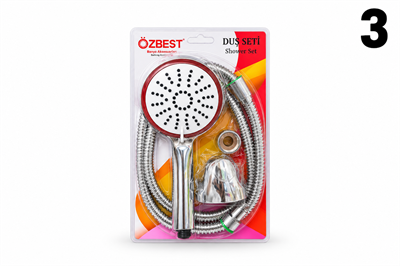 ÖZBEST DUŞ TAKIMI DUŞ SETİ BLİSTER NO*3