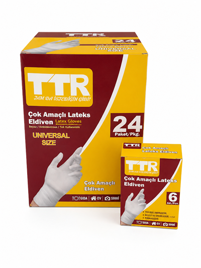 TTR LATEKS ELDİVEN DOKTOR ELDİVENİ 6LI PK*24