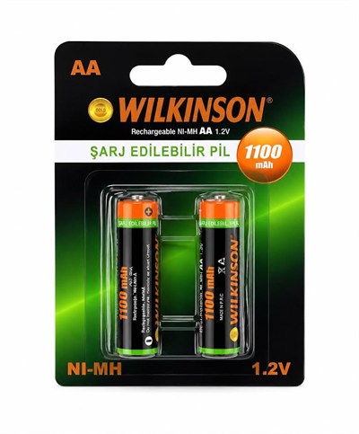 WİLKİNSON ŞARJLI PİL KALEM PİL AA 1100MAH PK*10