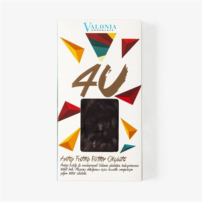 4U Bitter Antep Fıstıklı Çikolata  100 g