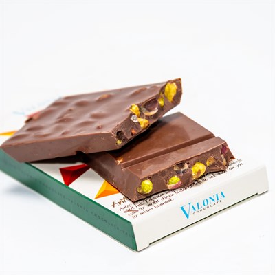 4U Sütlü Antep Fıstıklı Çikolata  100 g
