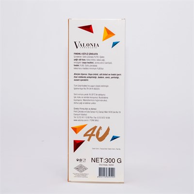 4U Sütlü Fındıklı Çikolata  300 g