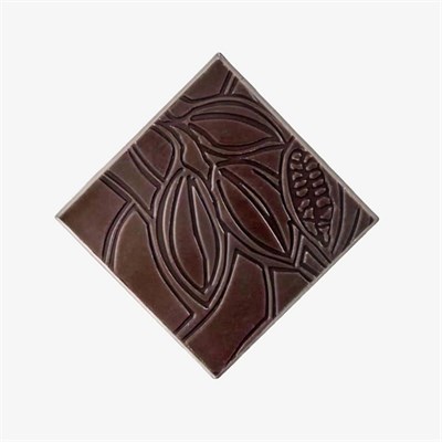 Bitter Kakao Desenli Sargılı Bronz Kare Madlen  2,6 kg