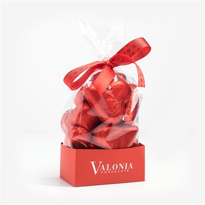 Valonia Milano Kırmızı Kalpler Hediye Çikolata Seti 600 g