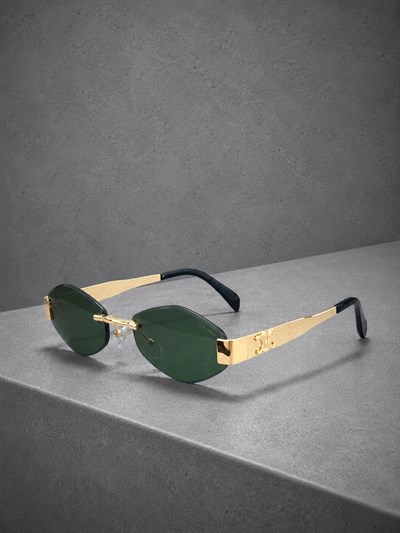 NADIA Deep Green Rimless  Güneş Gözlüğü